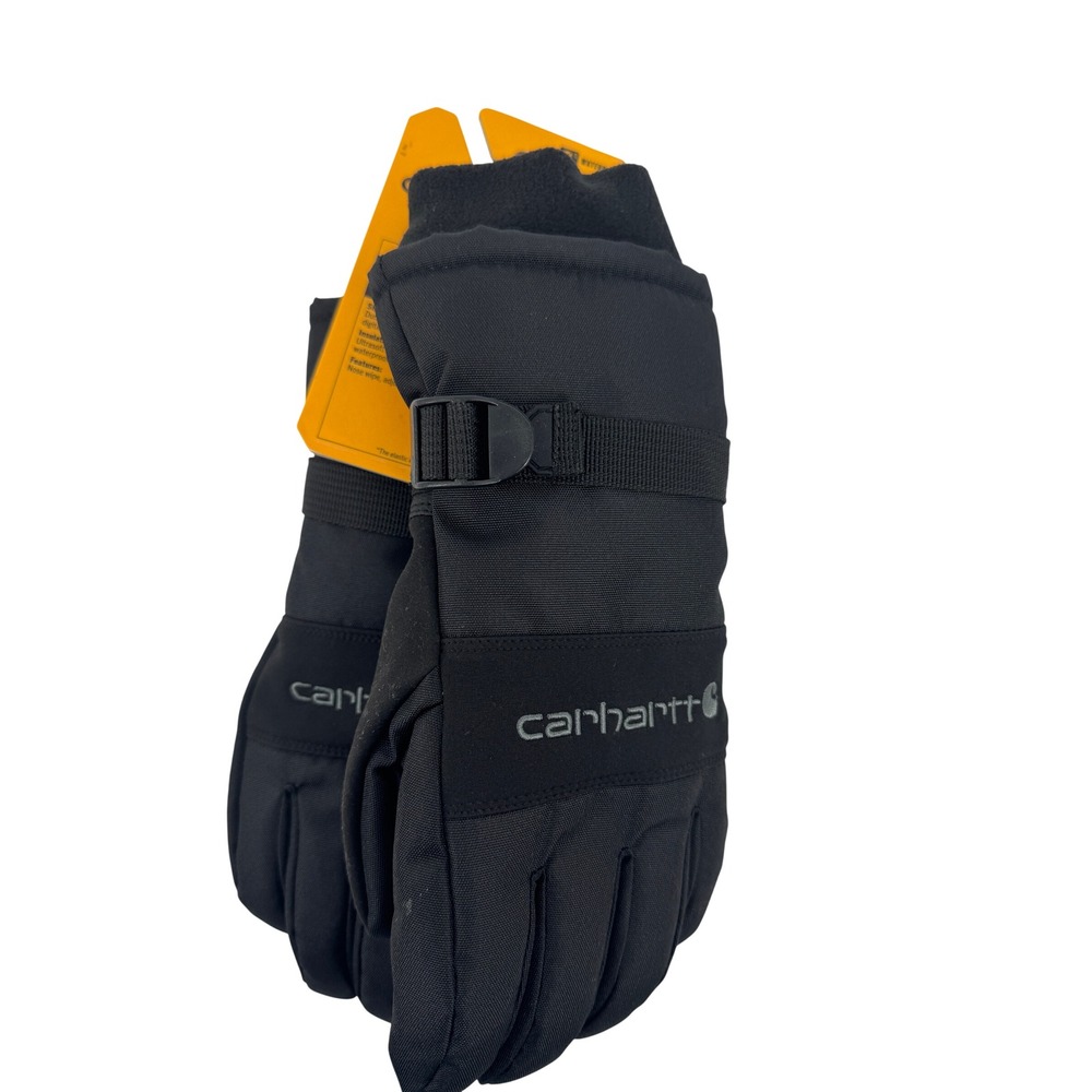 Carhartt Waterproof Insulated Gloves Mens Small Black GL0511-M Work Winter Snow